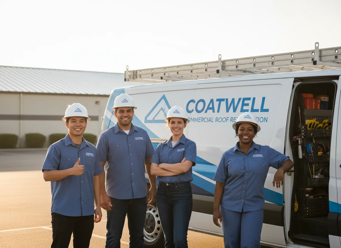 Commercial roof coating company in Bowlus, MN